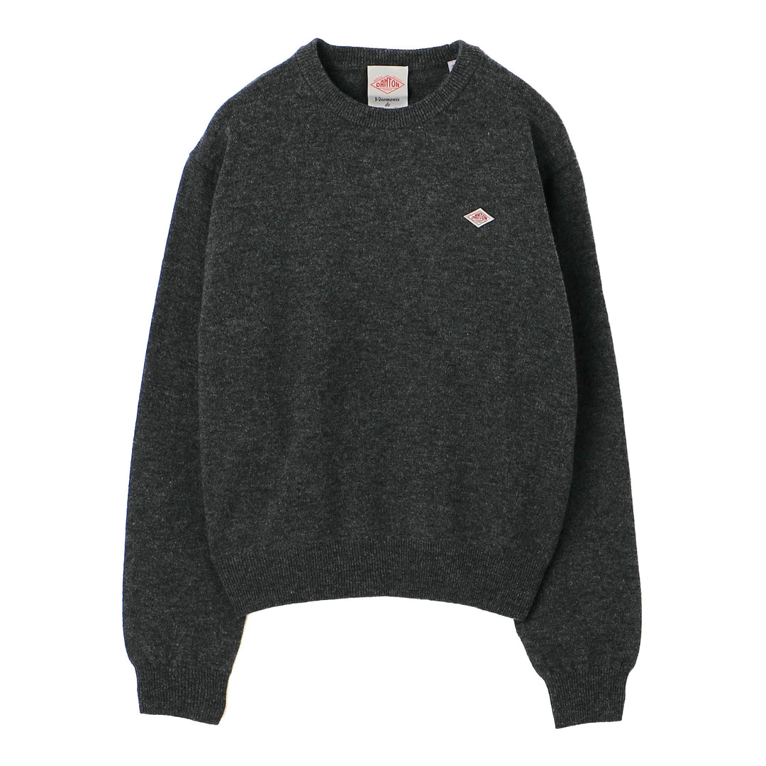 Women's Lambswool Crew Neck Knit Pullover