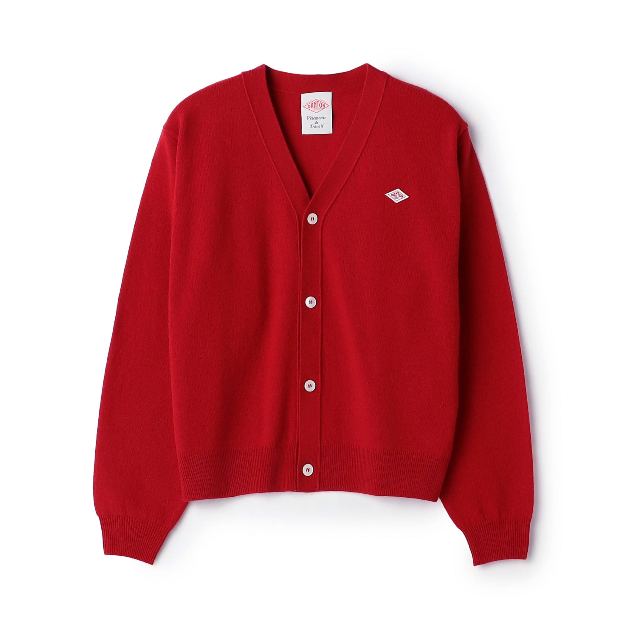 DANTON SHIRT CARDIGAN グレージュ 38 新品 Women's Lambswool V-Neck Knit Cardigan – DANTON