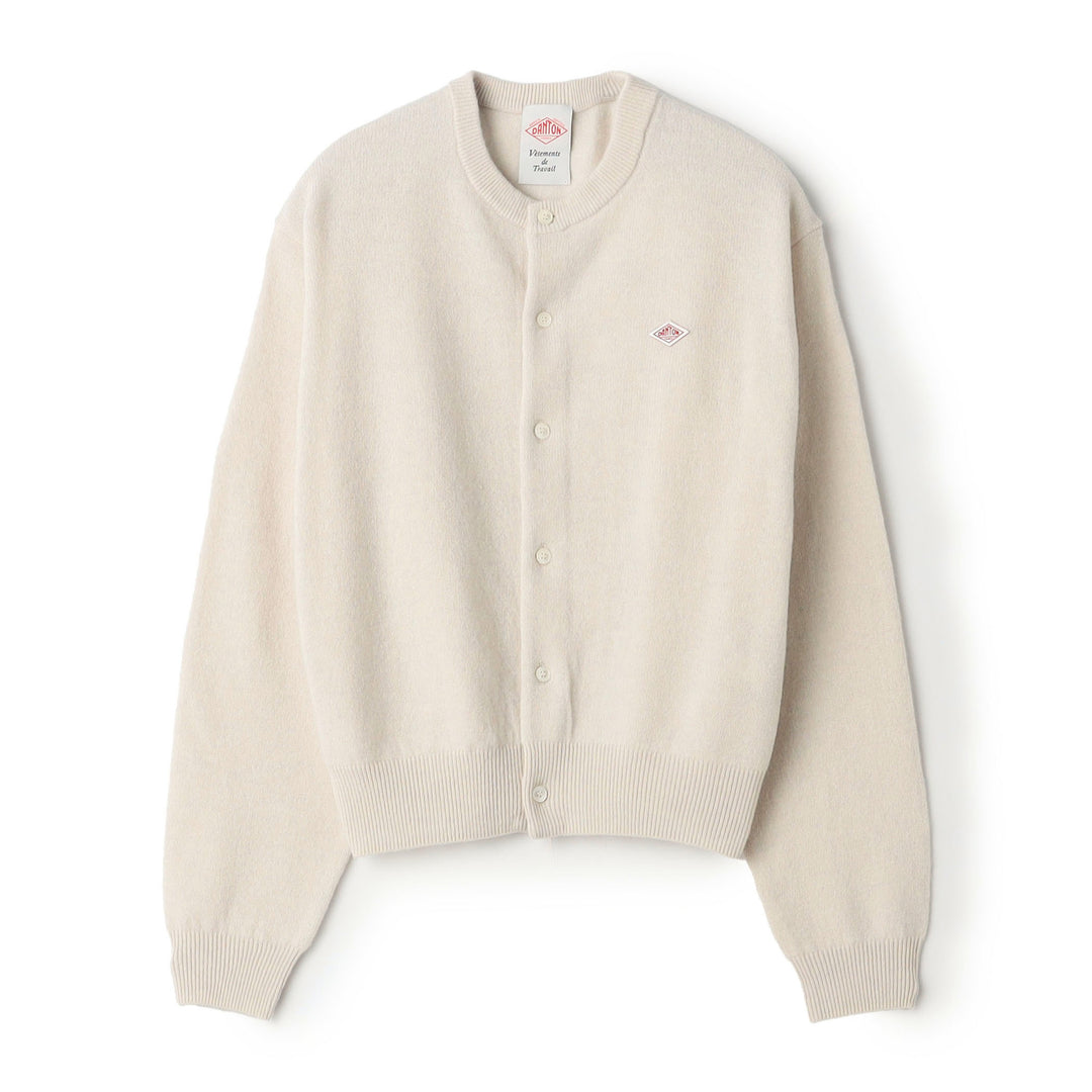 Women's Lambswool Crew Neck Knit Cardigan