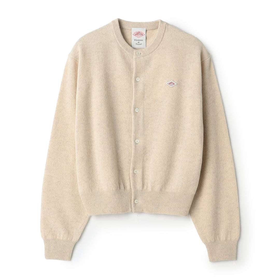 Women's Lambswool Crew Neck Knit Cardigan