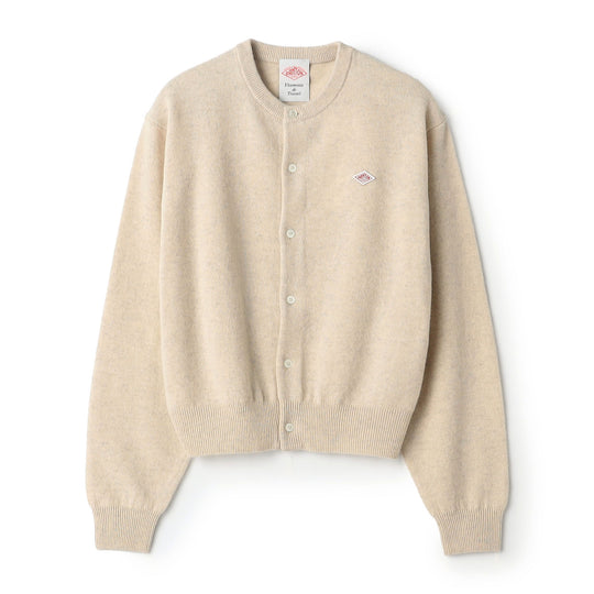 Women's Lambswool Crew Neck Knit Cardigan