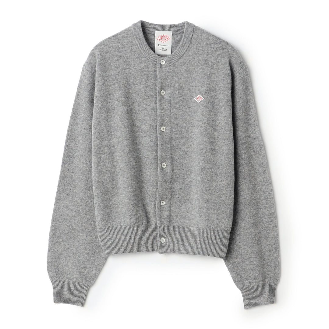 Women's Lambswool Crew Neck Knit Cardigan