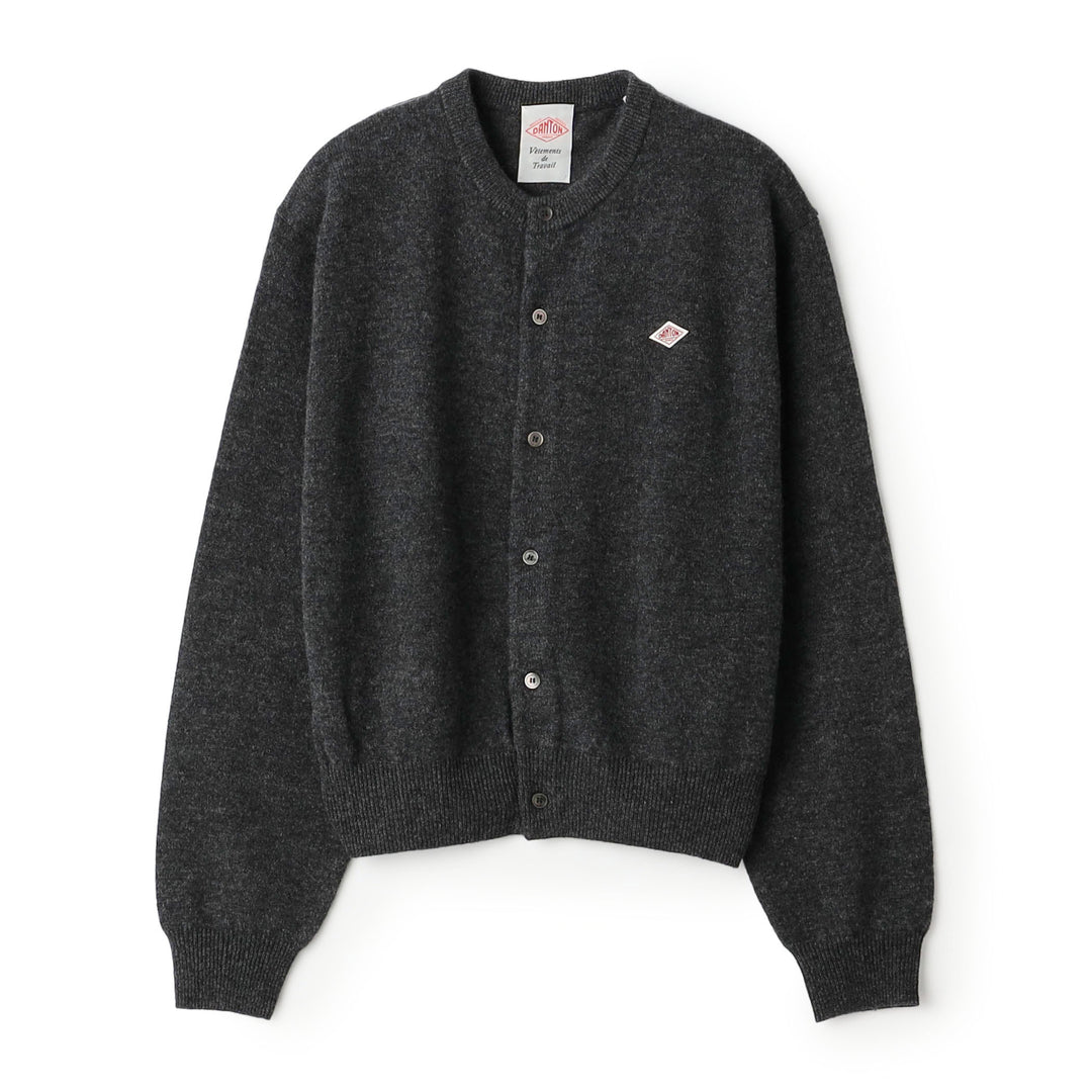Women's Lambswool Crew Neck Knit Cardigan