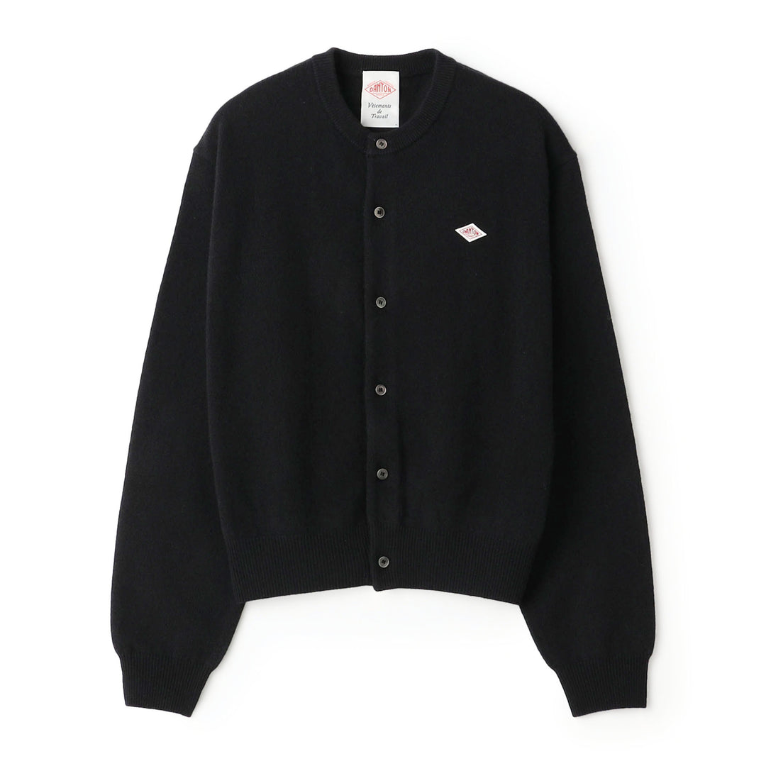 Women's Lambswool Crew Neck Knit Cardigan