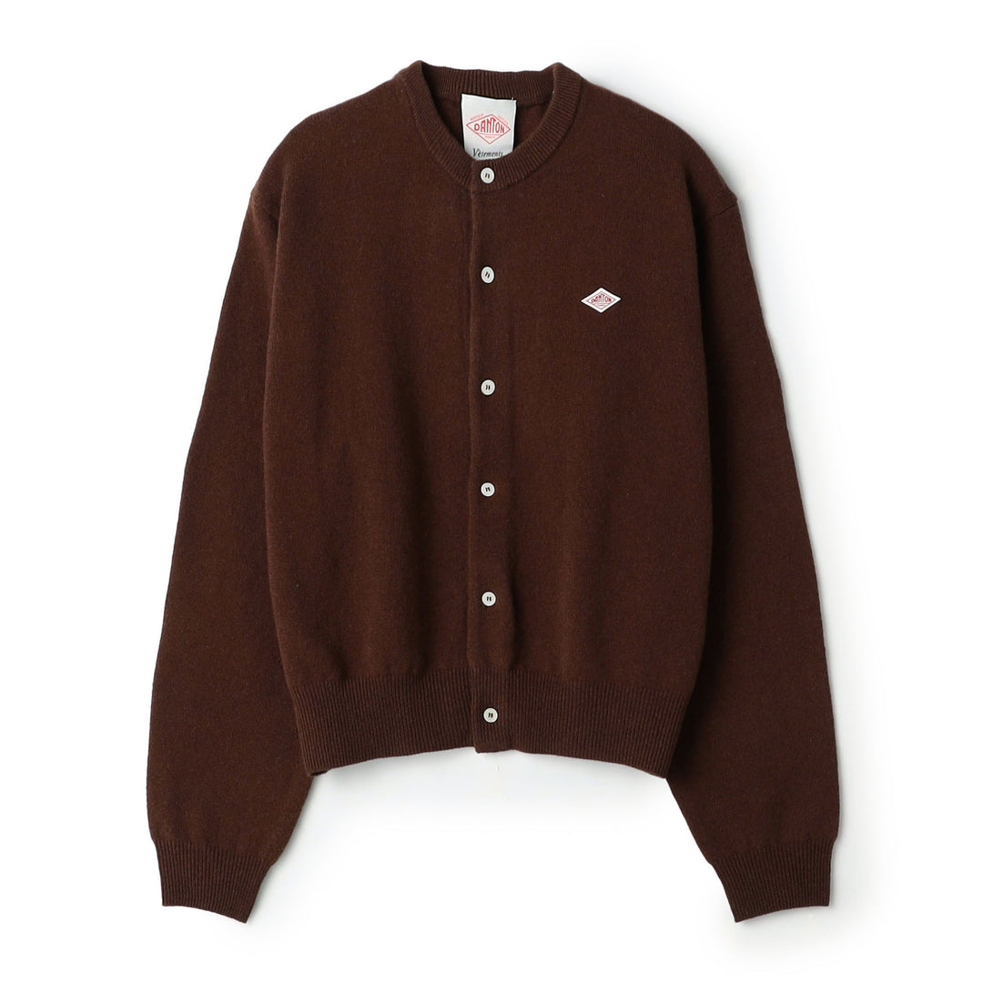 Women's Lambswool Crew Neck Knit Cardigan