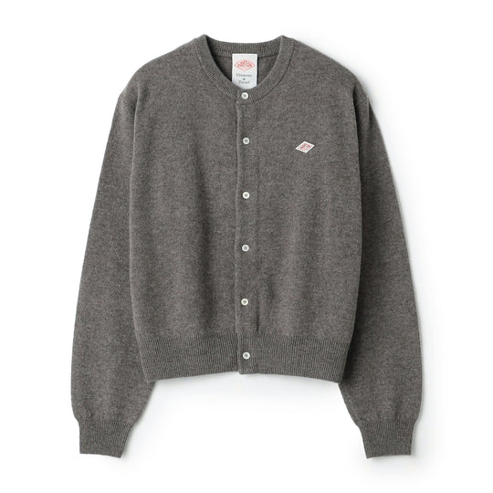 Women's Lambswool Crew Neck Knit Cardigan
