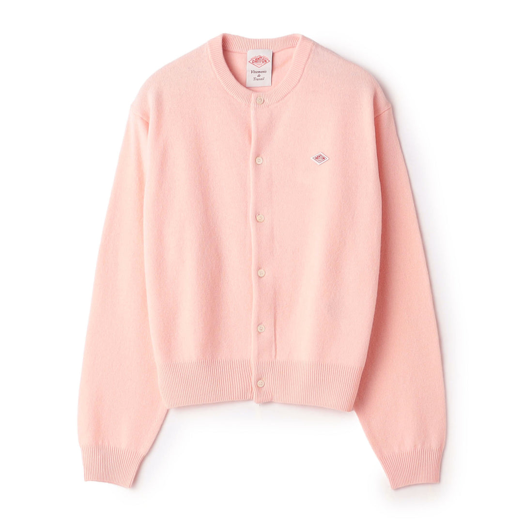 Women's Lambswool Crew Neck Knit Cardigan