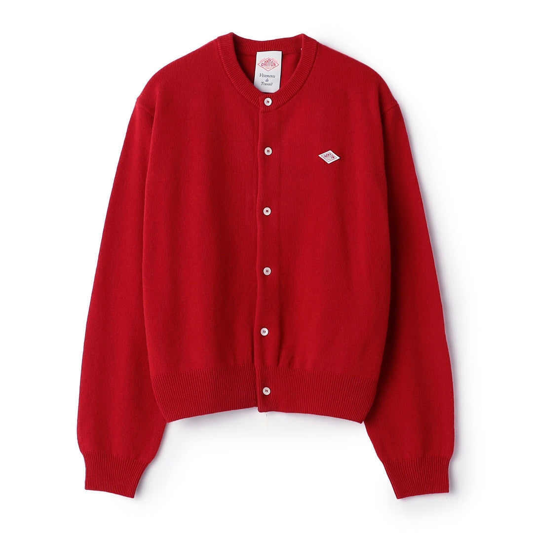 Women's Lambswool Crew Neck Knit Cardigan