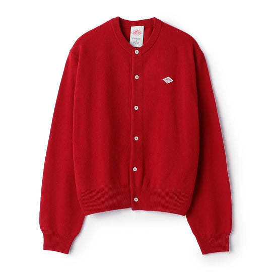 Women's Lambswool Crew Neck Knit Cardigan
