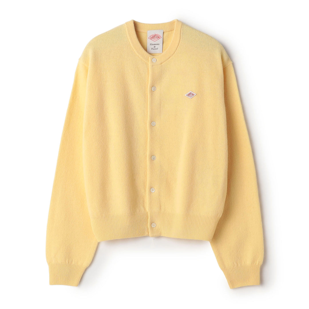 Women's Lambswool Crew Neck Knit Cardigan