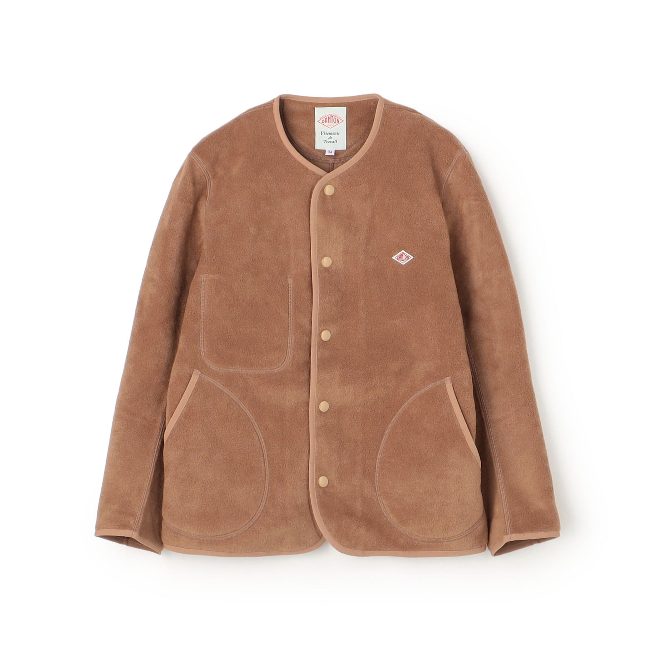 Women's Fleece Collarless Jacket – DANTON