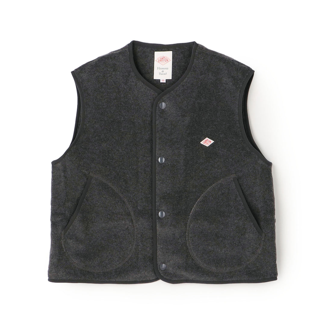 Women's Fleece Collarless Vest