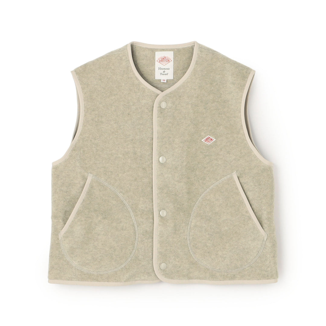 Women's Fleece Collarless Vest