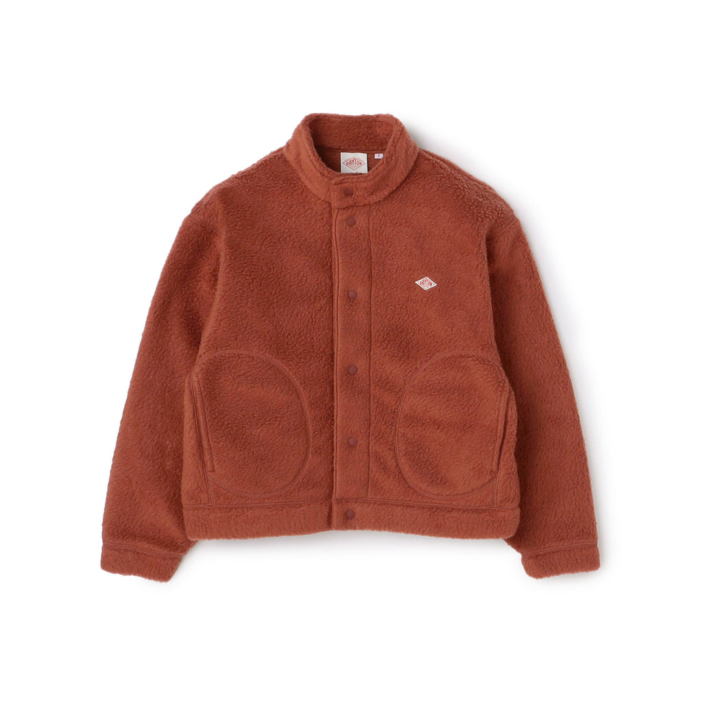 Women's Double Face Boa Stand Collar Cardigan – DANTON