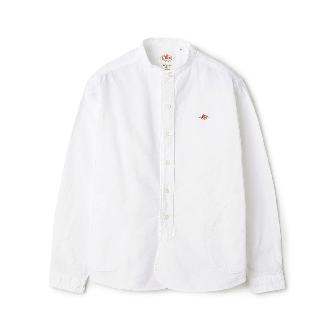 Women's Oxford Band Collar Shirt