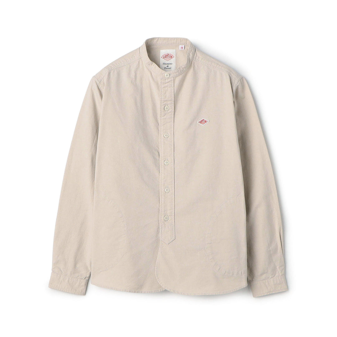 Women's Oxford Band Collar Shirt