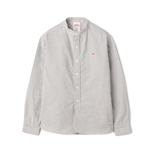 Women's Oxford Band Collar Shirt Pattern