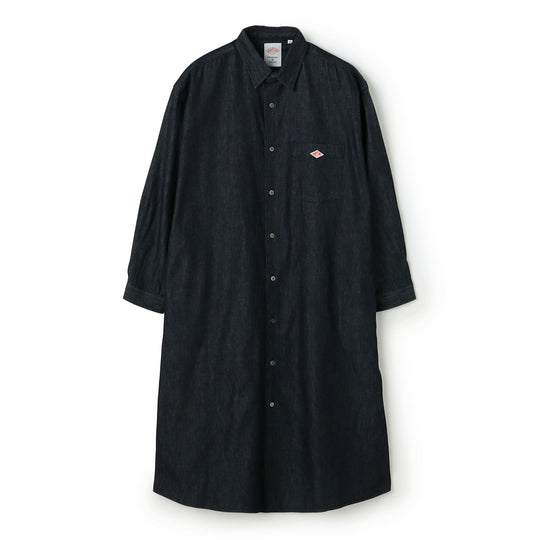 Women's Denim Dungaree Classic Collar Dress