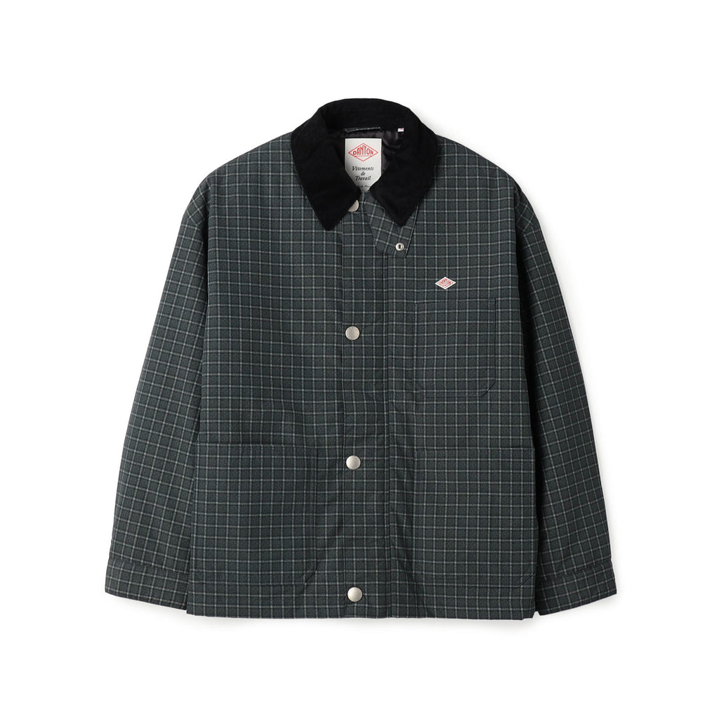 Men's Nylon Tussah Work Jacket Plaid – DANTON