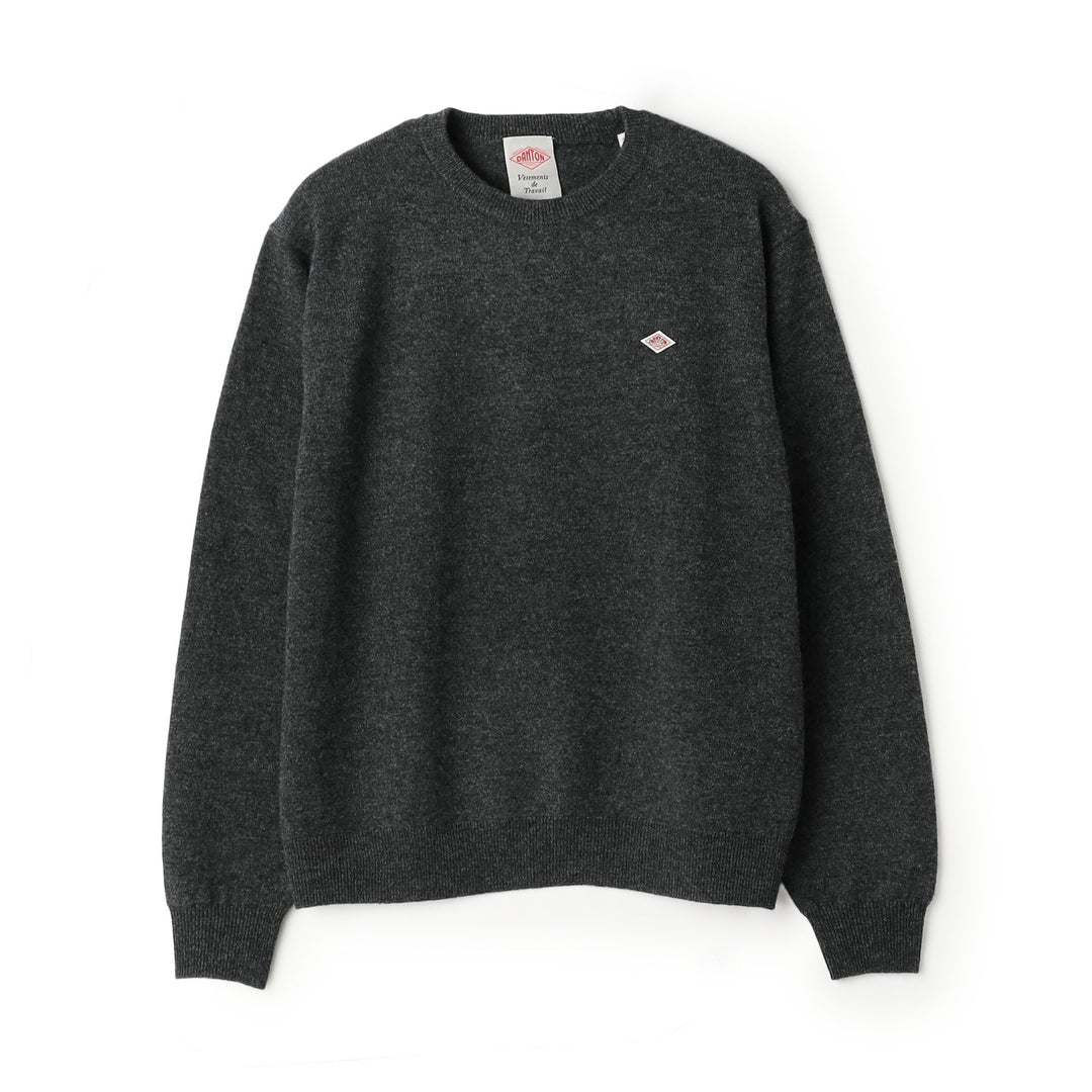 Men's Lambswool Crew Neck Knit Pullover