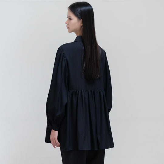 DANTON × eunoia - Round Collar Shirt