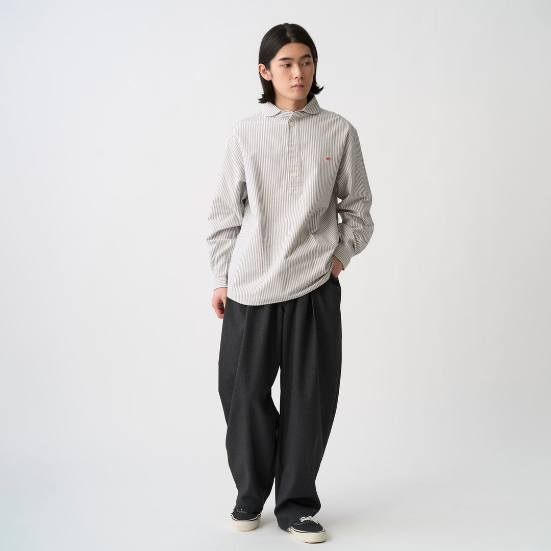 Men's Oxford Round Collar Pullover Shirt Pattern