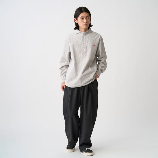 Men's Oxford Round Collar Pullover Shirt Pattern