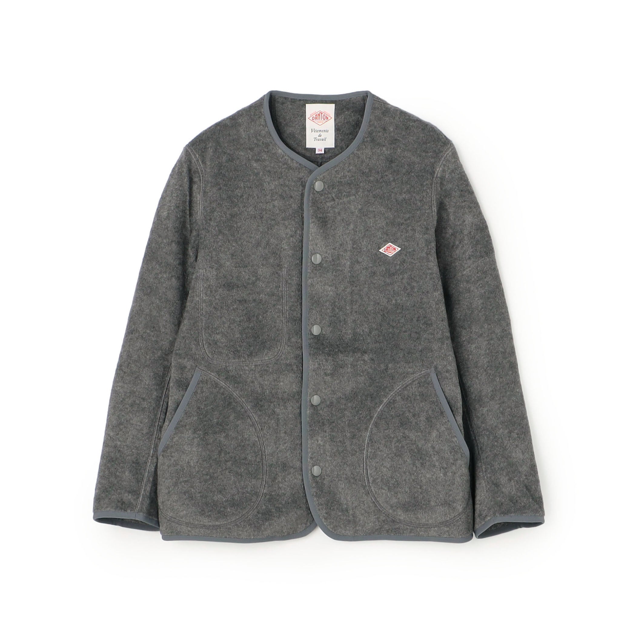 Women's Fleece Collarless Jacket – DANTON