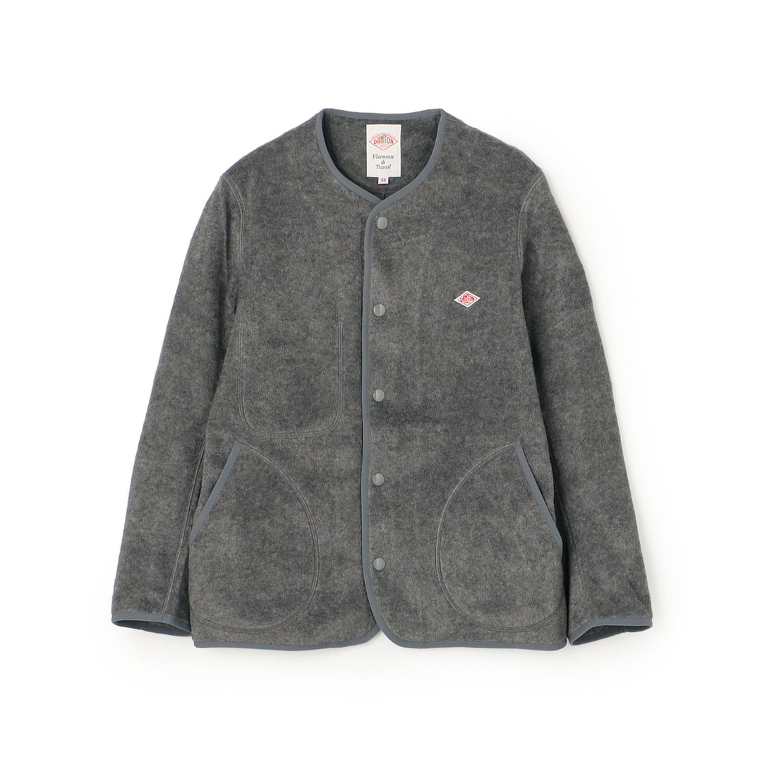Women's Fleece Collarless Jacket