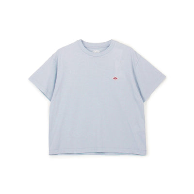 WOMEN'S SHORT SLEEVE SEMI CROP T-SHIRT PLAIN