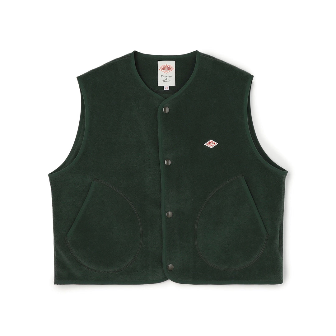 WOMEN'S FLEECE COLLARLESS VEST