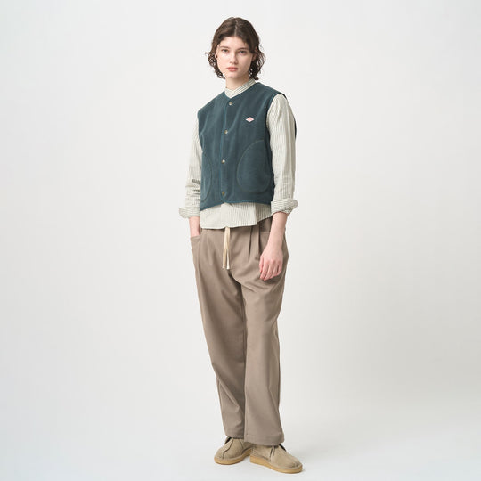 WOMEN'S FLEECE COLLARLESS VEST