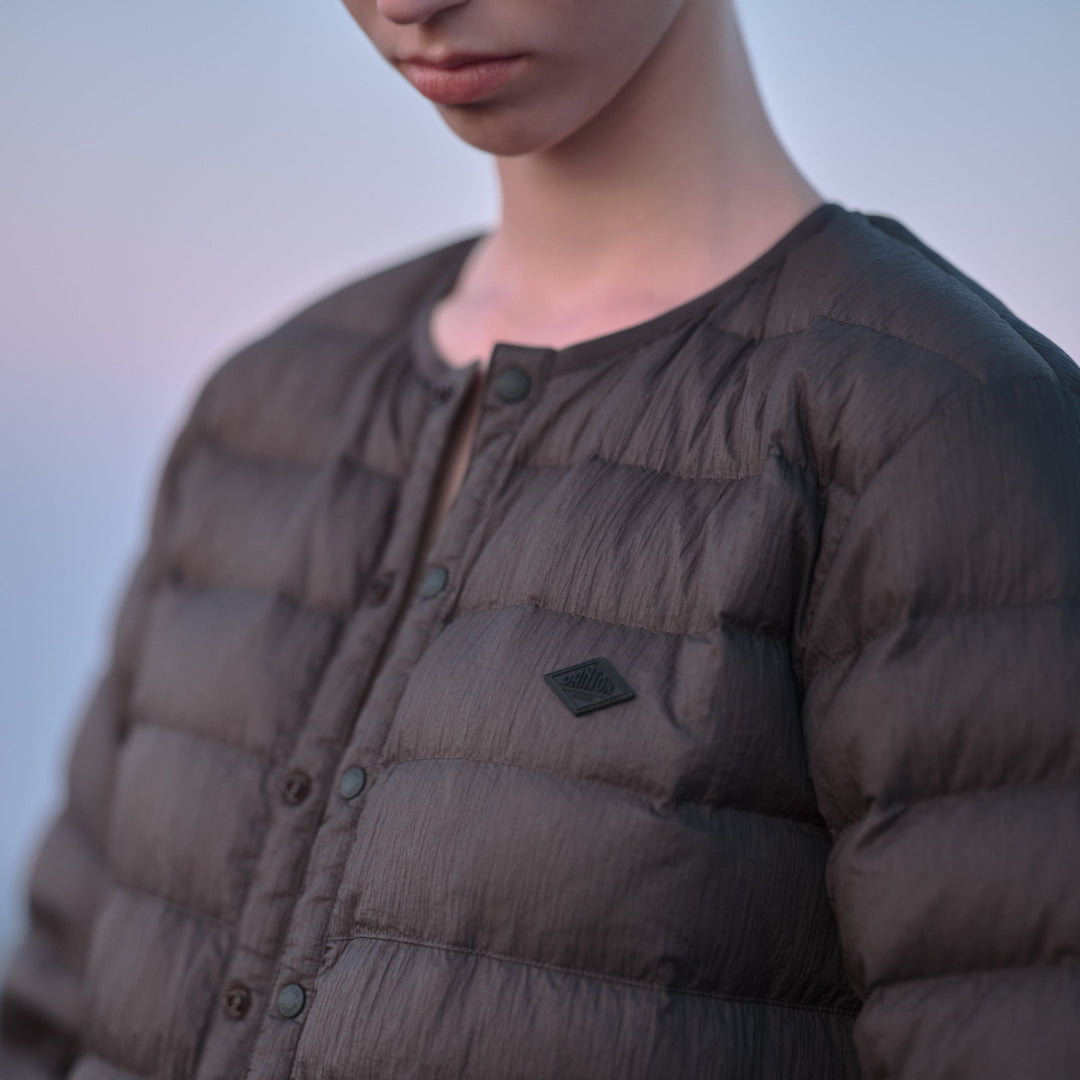 WOMEN'S NYLON TAFFETA WHITE GOOSE INNER DOWN JACKET