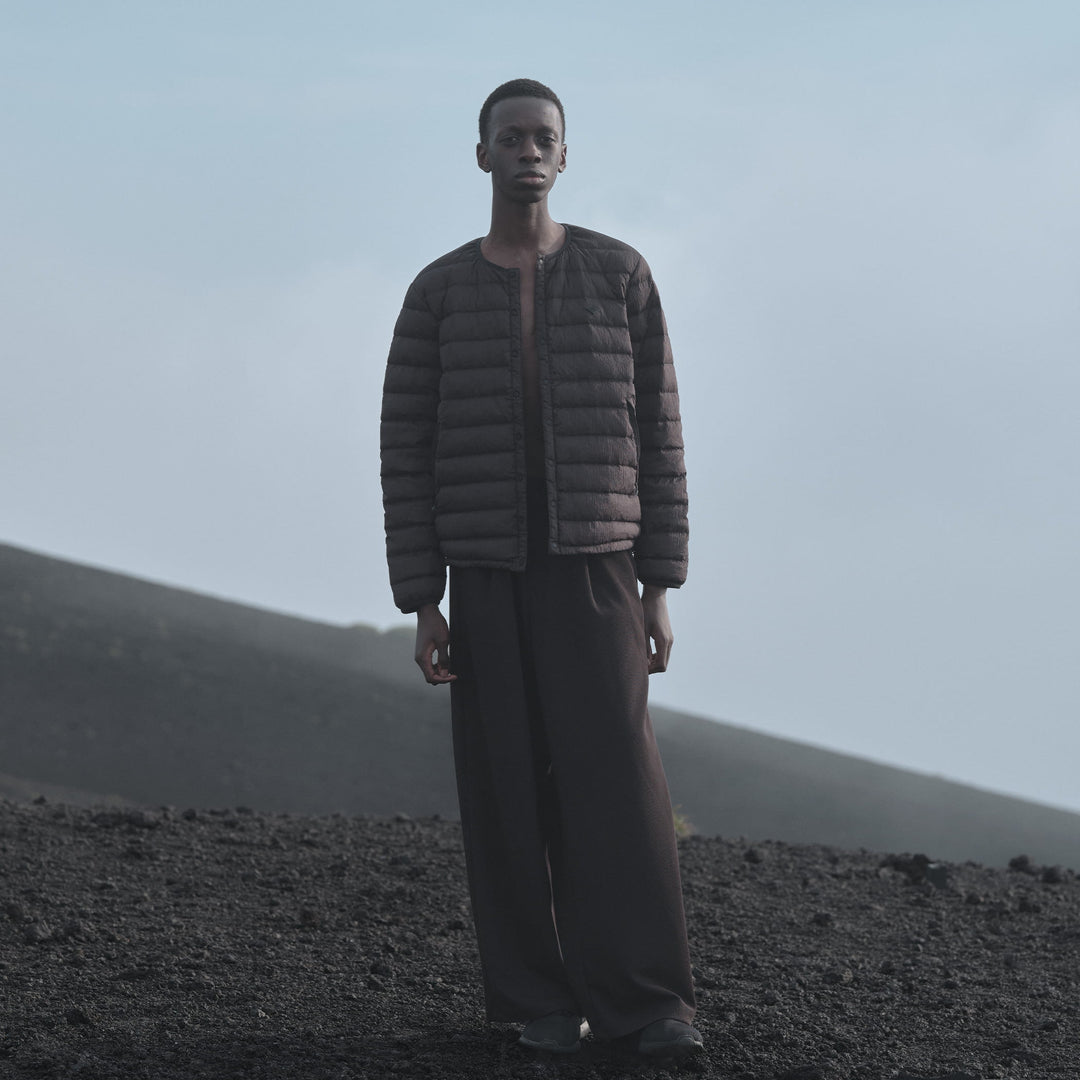 MEN'S NYLON TAFFETA WHITE GOOSE INNER DOWN JACKET