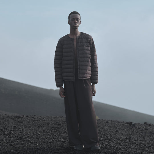 MEN'S NYLON TAFFETA WHITE GOOSE INNER DOWN JACKET