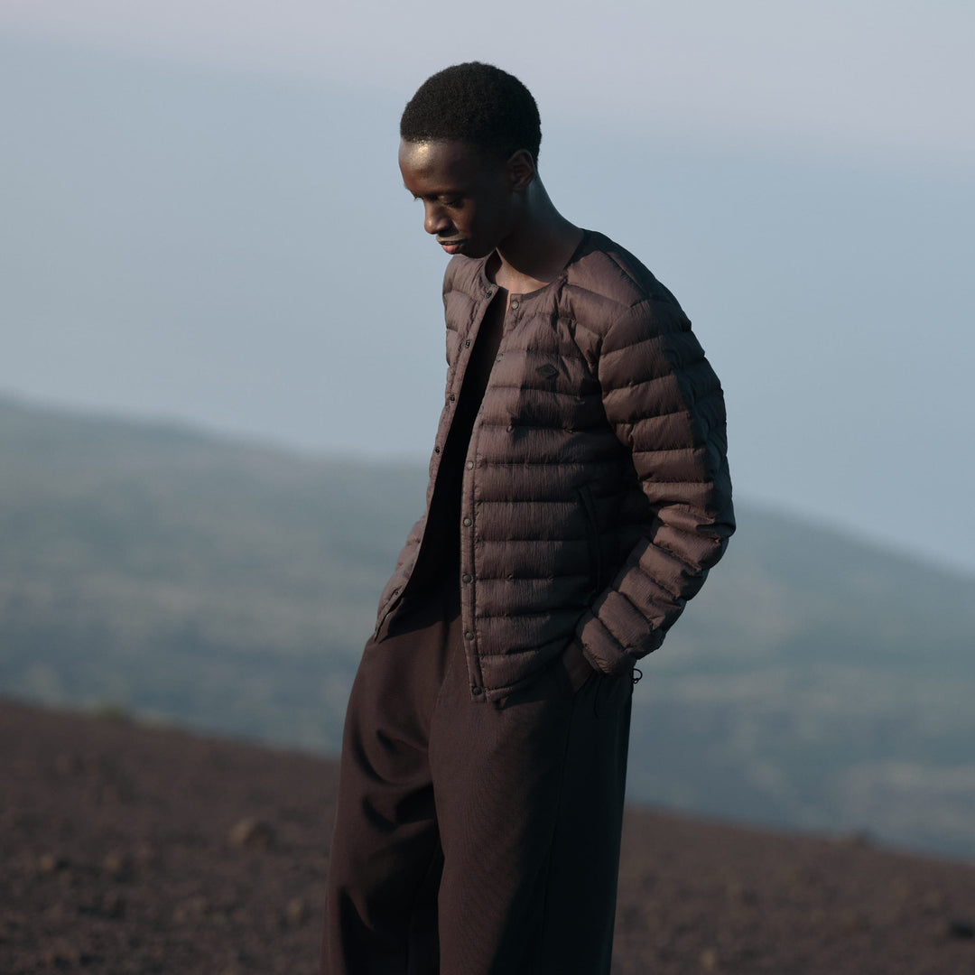 MEN'S NYLON TAFFETA WHITE GOOSE INNER DOWN JACKET