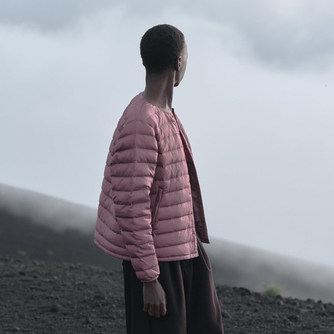 MEN'S NYLON TAFFETA WHITE GOOSE INNER DOWN JACKET