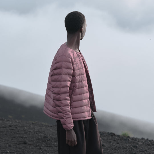 MEN'S NYLON TAFFETA WHITE GOOSE INNER DOWN JACKET