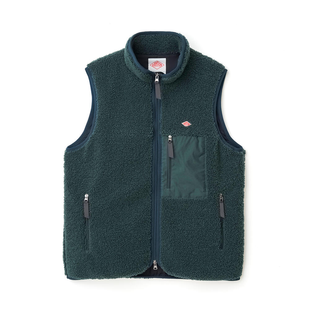 DANTON MEN'S INSULATION LIGHT BOA STAND COLLAR VEST