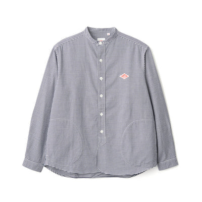 DANTON MEN'S OXFORD BAND COLLAR SHIRT L/S