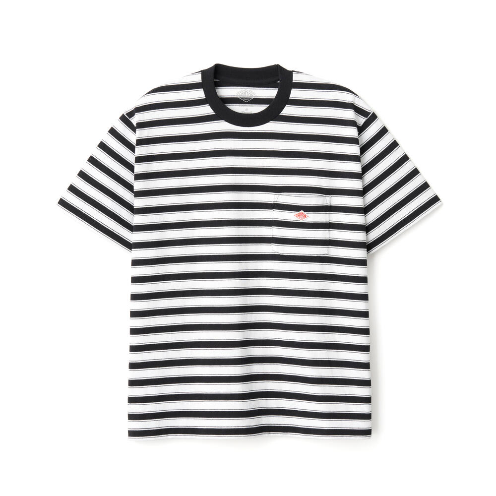 DANTON MEN'S STRIPE SHORT SLEEVE POCKET T-SHIRT