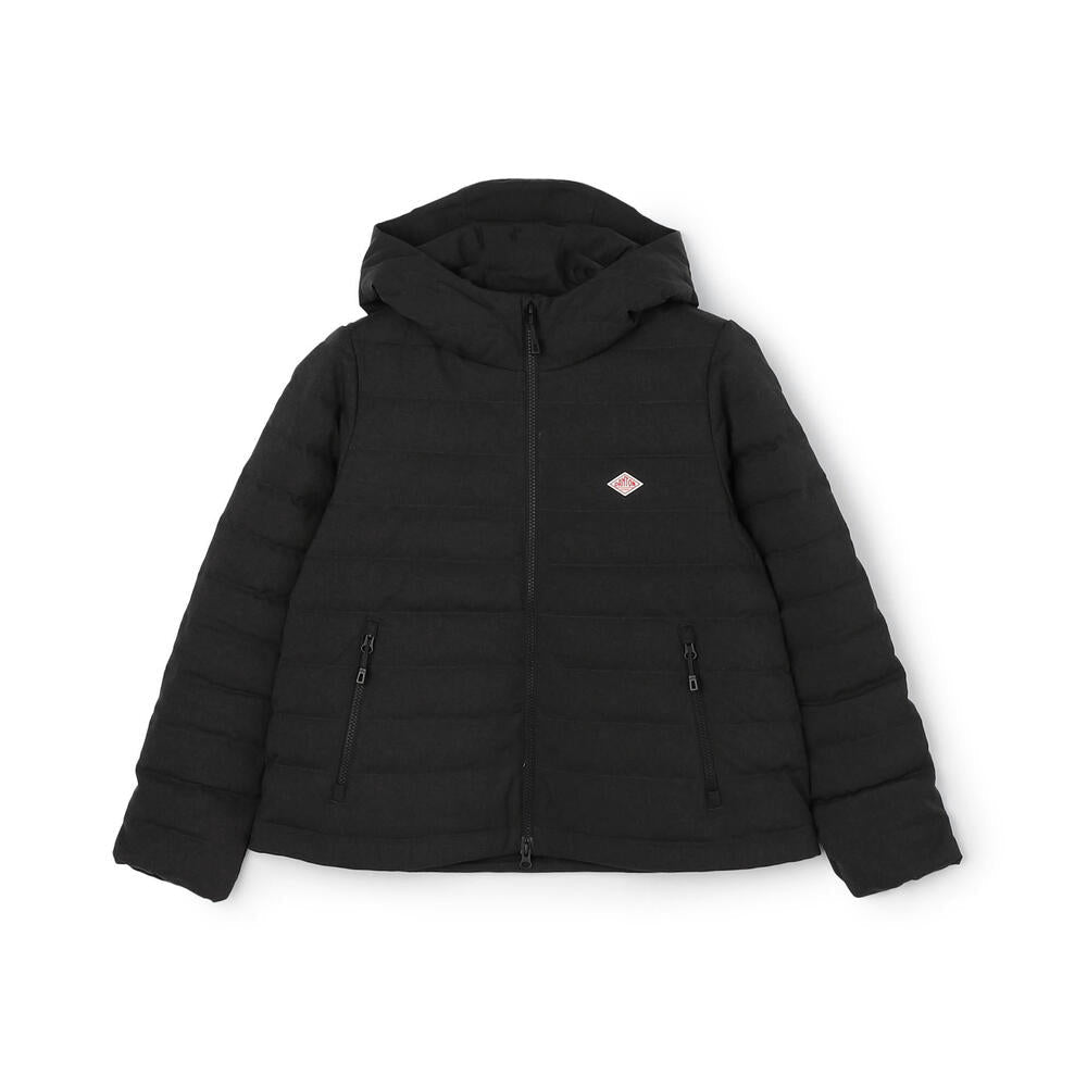 WOMEN'S WOOL LIKE POLYESTER MIDDLE DOWN HOODED JACKET