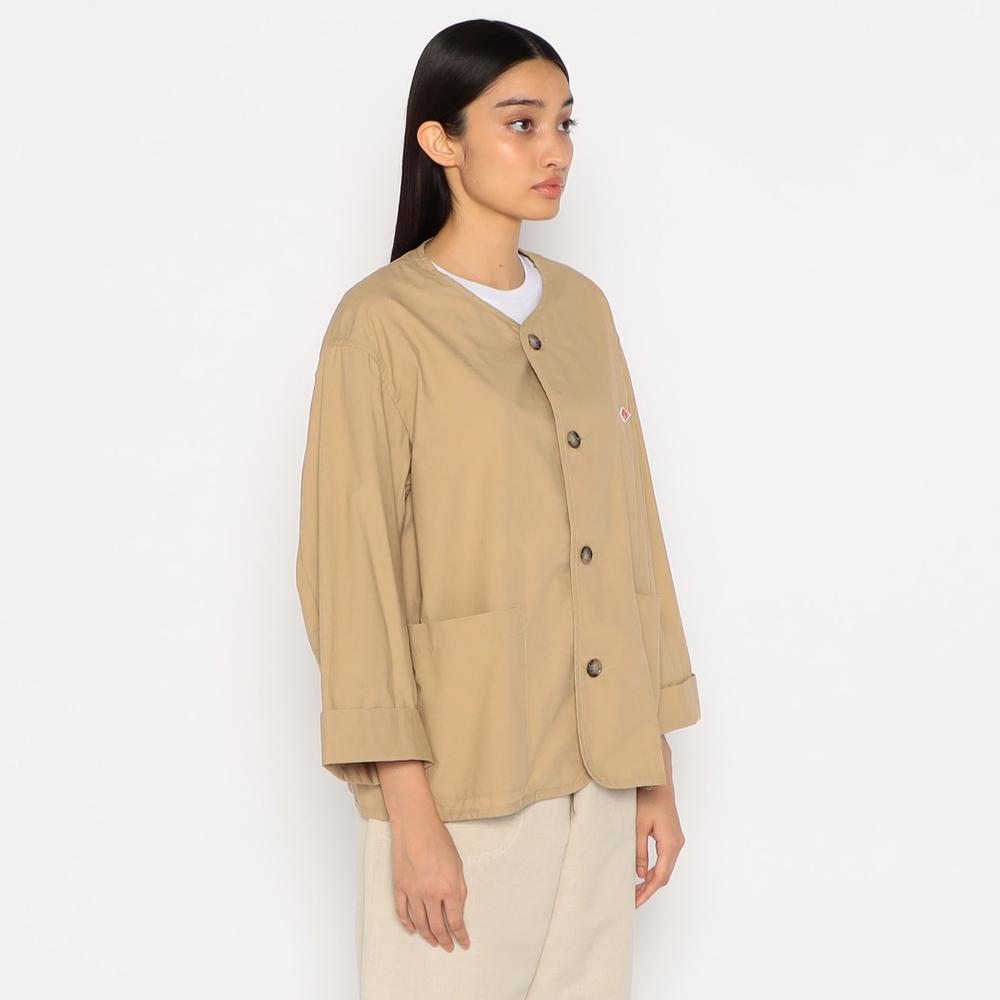 WOMEN'S COTTON WEATHER COLLARLESS SHORT JACKET
