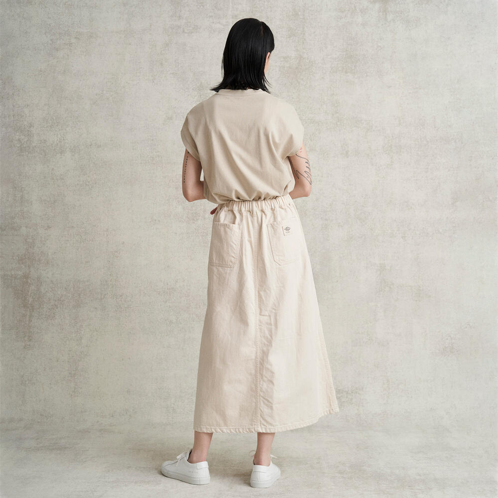WOMEN'S COTTON TWILL WIDE SKIRT