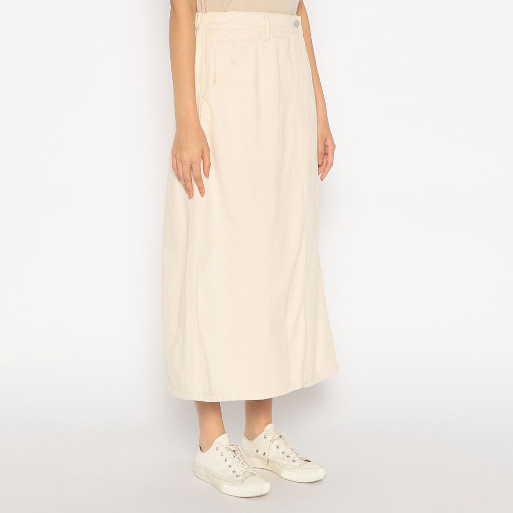 WOMEN'S COTTON TWILL WIDE SKIRT