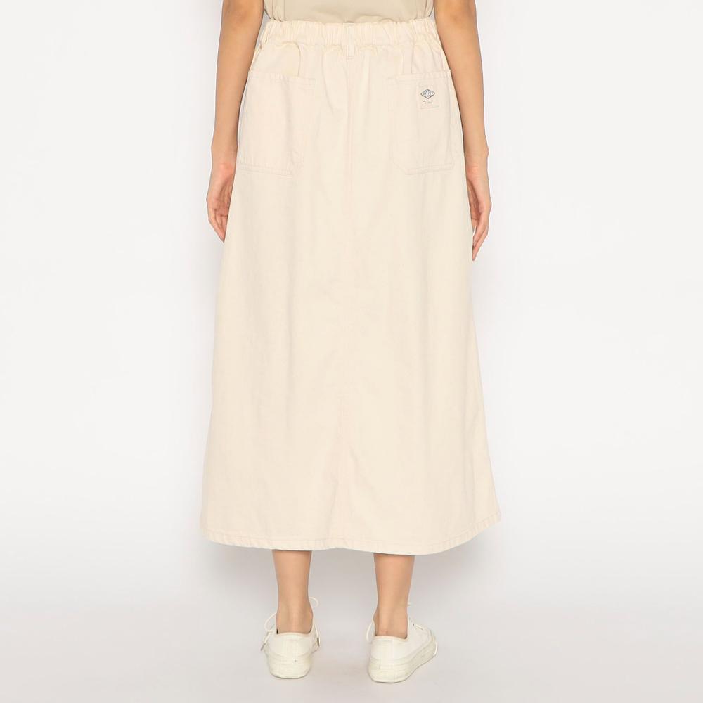WOMEN'S COTTON TWILL WIDE SKIRT
