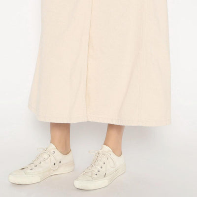 WOMEN'S COTTON TWILL WIDE SKIRT