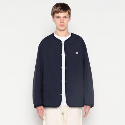 MEN'S NYLON TUSSER COLLARLESS JACKET
