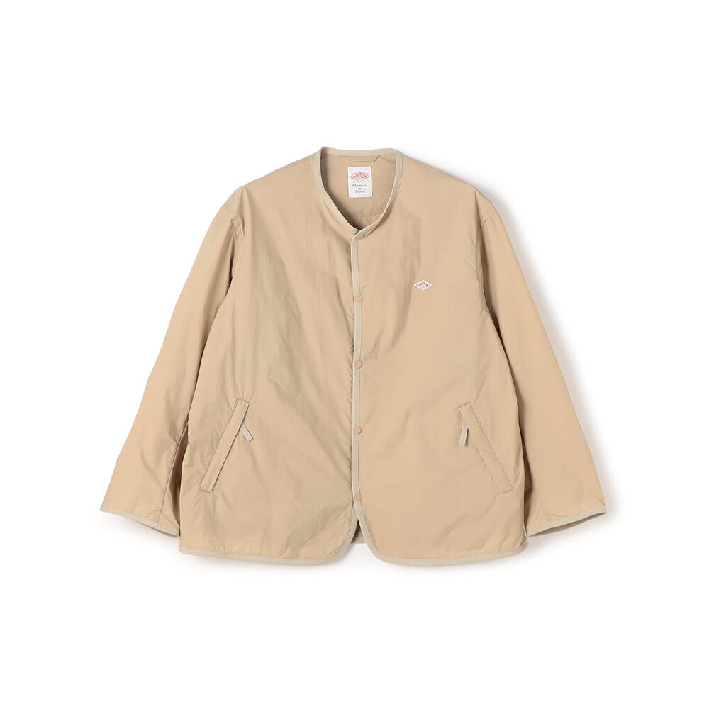 MEN'S NYLON TUSSER COLLARLESS JACKET