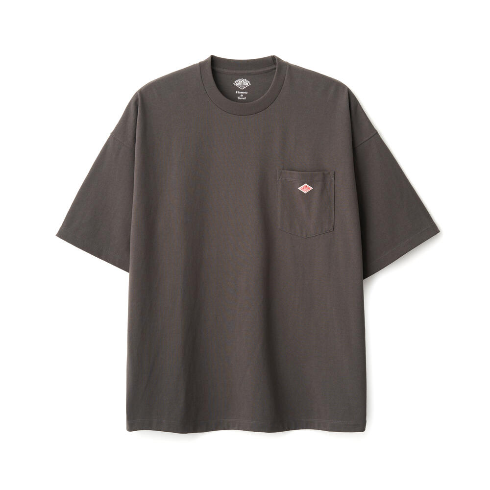 DANTON MEN'S PLAIN SHORT SLEEVE BIG POCKET T-SHIRT